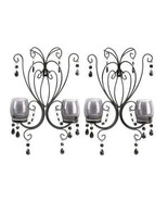 MIDNIGHT ELEGANCE WALL SCONCES SET/2 - €59,92 EUR