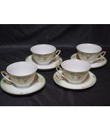 Vintage MEITO ISABELLA Tea Cup &amp; Saucer - Set Of 4 - Made In Japan, Circ... - $31.86 CAD