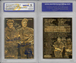 1997 Yankees Murderers Row Babe Ruth Lou Gehrig 70TH Anniversary 23KT Gold Card - £8.59 GBP
