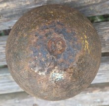 Vintage 16 lbs. Iron Shot Put Ball - Track &amp; Field 4.75&quot; Marked 16 - £61.47 GBP
