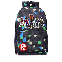 Roblox Backpack New Pattern Series Blue Grid Daypack Football Team - £23.97 GBP