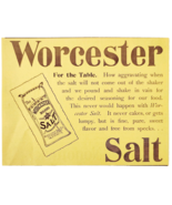 Worcester Brand Salt 1897 Advertisement Victorian Food Baking Spice ADBN... - $363.77 MXN