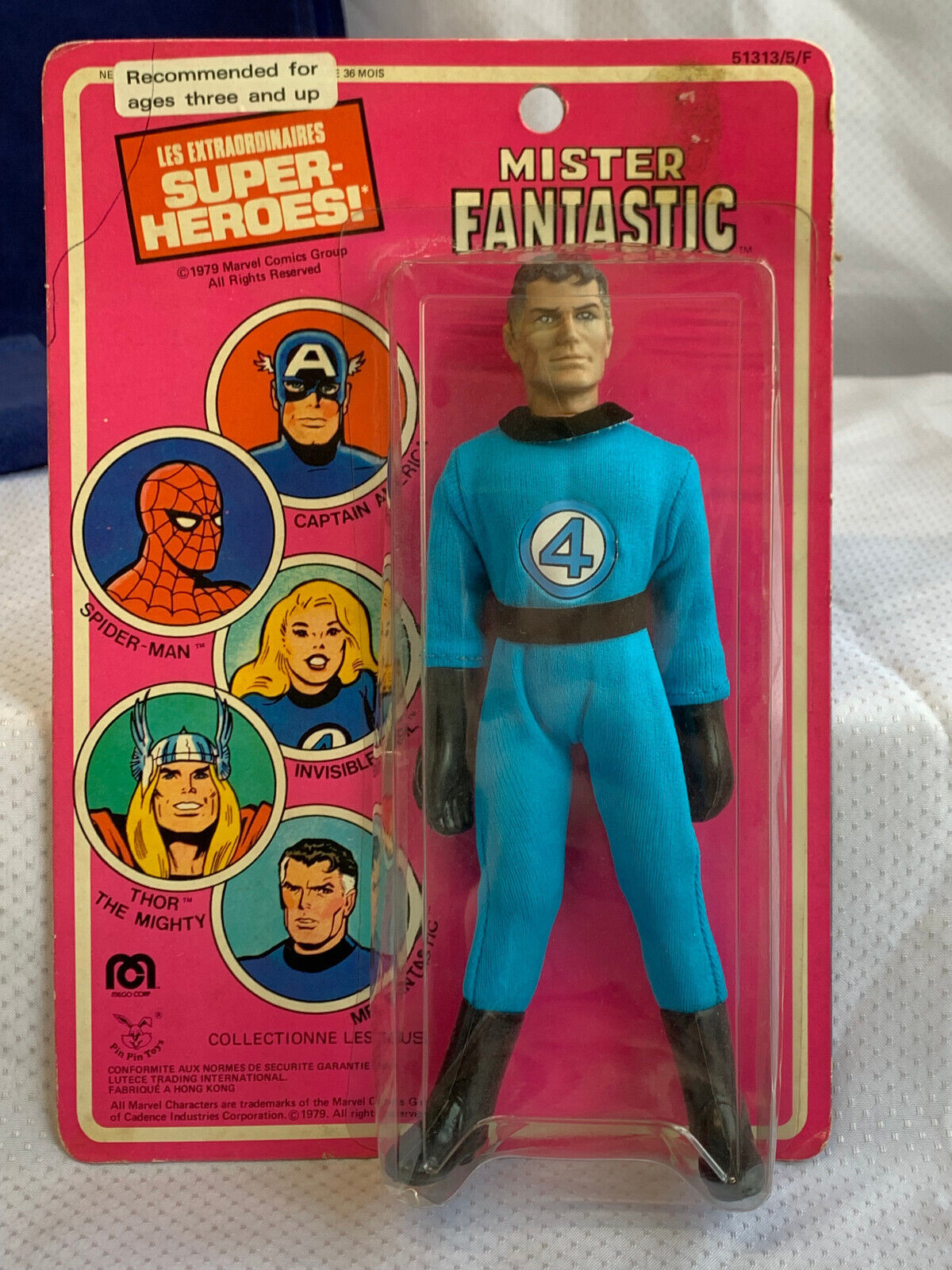 1979 Marvel Comics "MISTER FANTASTIC" Super Hero Action Figure in Blister Pack - £234.63 GBP