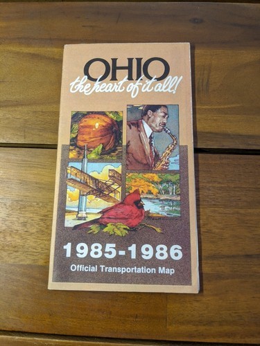 Ohio The Heart Of It All 1985-1986 Official Transportation Map - $13.86
