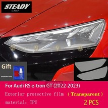 For  RS E-tron GT 2022-2023 Car Exterior Headlight TPU PPF Protective Film Anti- - £52.42 GBP
