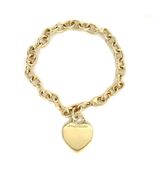 Authenticity Guarantee

Tiffany &amp; Co. 18k Yellow Gold Blank Heart Tag Ch... - $96,428.51 MXN