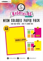 Art By Marlene Essentials Paper Pack 20/Pkg-Nr. 105, Neon Double Layred MESPP105 - £14.13 GBP