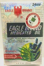 3 x 24ml Eagle Brand Aromatic Lavender Eucalyptus Medicated Oil -CHILD PROOF CAP - $19.79