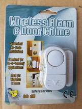 Wireless Alarm &amp; Door Chime Hampton Direct 20975 White For Windows or Doors - £6.29 GBP