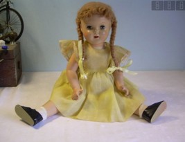 Sweet DOLL organdy dress antique vintage composition SHIRLEY TEMPLE Ana McGuffey - £165.31 GBP