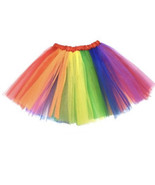 Festive Voice Pride Tutu Skirt One Size Fits Most LBGT Rainbow Elastic W... - $266.28 MXN