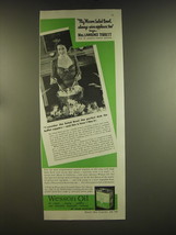1939 Wesson Oil Advertisement - Mrs. Lawrence Tibbett - £14.78 GBP