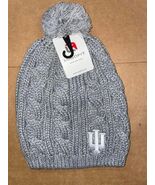 INDIANA University Women's Beanie Winter Cap Grey White Hoosiers - $18.99