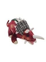 Fiesta Plush Triceratops Dinosaur Red 15 Inch Stuffed Animal Realistic Kids Toy  - £13.08 GBP