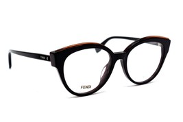 New Fendi Ff 0280 807 Black Round Authentic Eyeglasses Rx 51-18 W/CASE #03 - £98.69 GBP