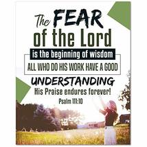 Express Your Love Gifts Bible Verse Canvas The Fear of The Lord Psalm 111:10 Chr - £54.52 GBP