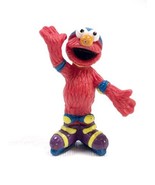 ELMO Wearing ROLLER SKATES Vtg Sesame Street PVC Figure Cake Topper Toy ... - £3.11 GBP