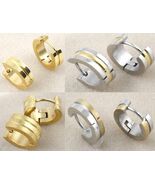 1 Pair Pierced Men Stainless Steel Hoop Earrings 1/2&quot; (13mm) Diameter;5m... - €4,28 EUR