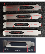 Parallel LPT Printer 4U 2U DB25 DB 25 Port Rear PCI bracket Full-height ... - €1,62 EUR