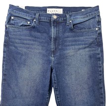 Frank &amp; Eileen Cork Everyday Jeans Cropped Raw Hem Blue Rinse - Size 32 - £125.53 GBP