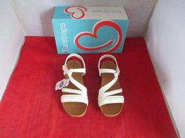 BARETRAPS Women&#39;s Jalen Asymmetrical Flat Sandals $69 US Size 7 1/2 - White #980 - £30.92 GBP