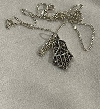 Hamsa necklace men - Mens hamsa necklaces- Mens hamsa -Hamsa necklace for men - £42.47 GBP