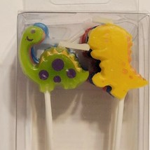 Betty Crocker Dancing Dinos Novelty Dinosaur Birthday Candles Box of 6 2012 NEW - £6.38 GBP