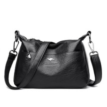 2022 Summer Women Shoulder Bags High Quality Leather Solid Color Messenger Bag W - £26.44 GBP