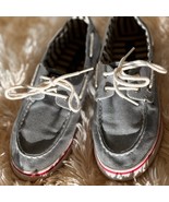Sperry Bahama Denim Boat Shoes Women’s Size 5M Gray Canvas Lace-Up - €20,53 EUR