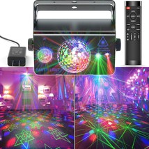 Party Lights with Disco Ball Sound Activated Strobe for DJs Clubs Bars Karaoke R - £87.05 GBP