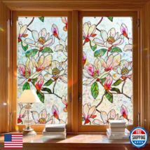 Bectosy Window Privacy Film Stained Glass Decorative Static Cling Rainbo... - $74.93