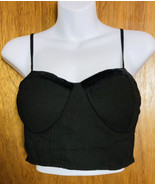 Bustier Tank Top Black Woman&#39;s Size XL Cami B.O.G Collective Form Fitting - £16.41 GBP
