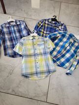 Lot of 4 Boy's Cat &amp; Jack Button Down Dress Casual Shirts Large - €18,55 EUR