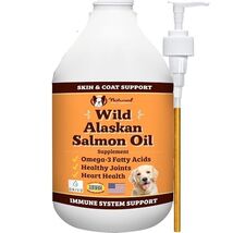 Natural Dog Company Wild Alaskan Salmon Oil Formula with Omega 3, Fish O... - $77.42