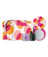 Clinique 4Piece BeautyBag Set Cleansing Balm mascara&amp; Cosmetic Bag FREE ... - £11.32 GBP