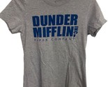 The Office T Shirt  Dundler mifflin Small Gray Official Licensed Blue Print - £7.93 GBP