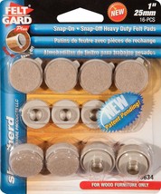 Shepherd Hardware 3634 Furniture Protector Pads 1&quot; Snap-On Snap-Off 8 Ct, 3-PKGS - £21.41 GBP