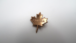 Vintage Gold CANADA Maple Leaf Pin 2.1cm BB13 - £20.61 GBP