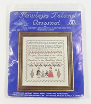 Ginnie Thompson &#39;Traditional Sampler&#39; a Pawleys Island Original Cross St... - $14.84