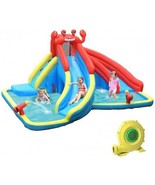 Inflatable Water Slide Bounce House with Water Cannon and 950W Blower - ... - €532,23 EUR