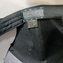 Parquet Marijuana Leaf Men's Back Strap Black Cotton Blend Baseball Cap Hat image 4