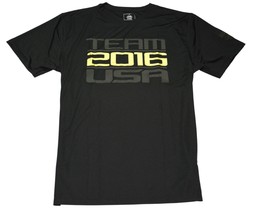 Team USA 2016 Olympic Team Gold Bar Black Dri-FIt Men&#39;s T-Shirt - £19.14 GBP