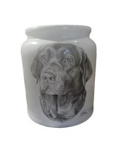 Rosalinde Porcelain Labrador Retriever Dog Treat Cookie Jar Best of Show NO LID - £17.25 GBP