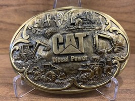 Caterpillar CAT Equipment Diesel Power Belt Buckle 1989 Norscot Made In USA - $76.00