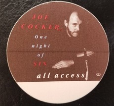 JOE COCKER - VINTAGE ORIGINAL CLOTH CONCERT TOUR BACKSTAGE PASS - $10.00