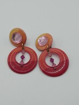 Vintage Ombre Clip On Earrings - $7.91