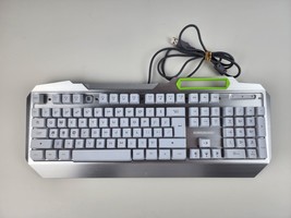 Lumsburry RGB LED Backlit Gaming Keyboard Stainless Steel  -missing F4 key - £19.89 GBP