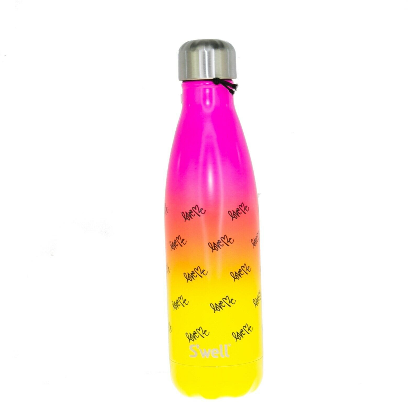 Primary image for Starbucks Swell Water Bottle Curtis Kullig Love Me Yellow Pink Steel Thermos