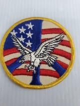 NOS PEACE Eagle and Flag PATCH 3&quot; Round - $4.99