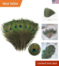Arts &amp; Crafts Peacock Feathers - 120pcs Natural with Big Eyes for Decora... - $45.00